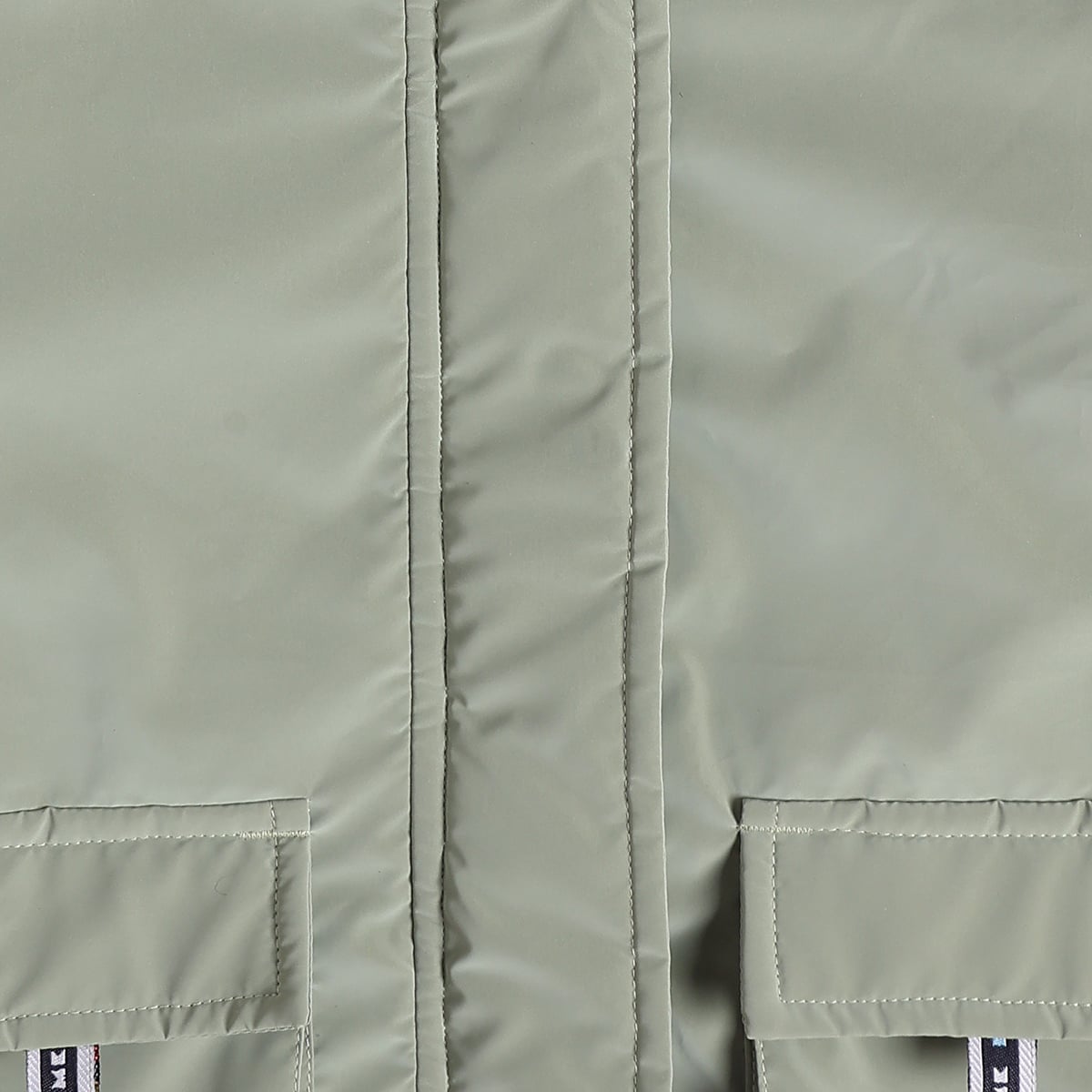 Baby Girls Sage Green Polyester Fleece-Lined Hooded Jacket  Regular Fit Casual Wear