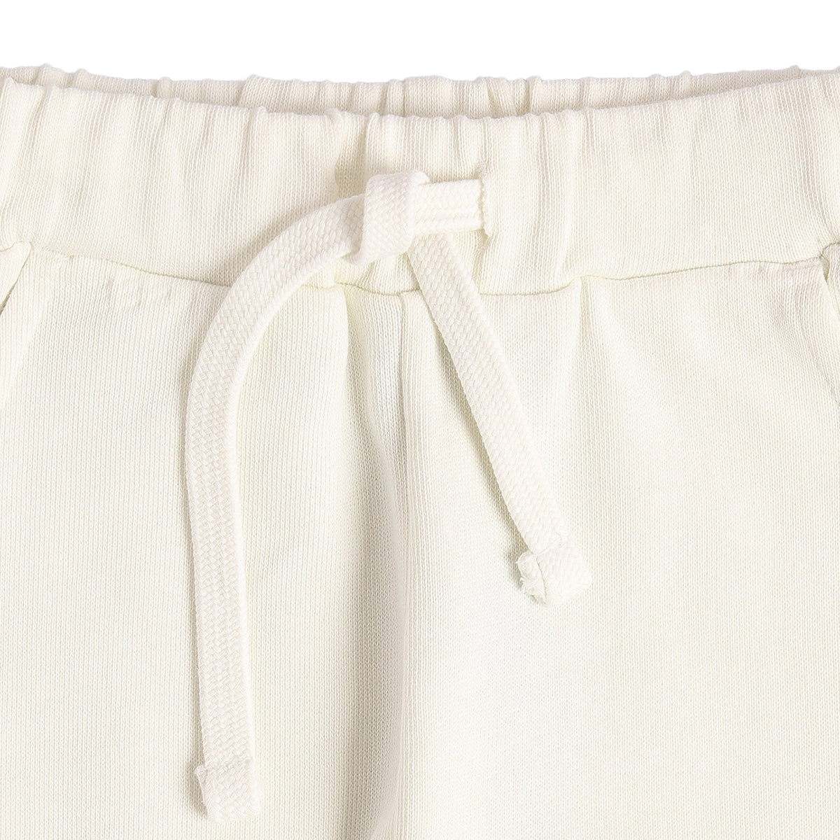 Baby Girls Off-White Cotton Jogger Pants Regular Fit Casual Kids Pants