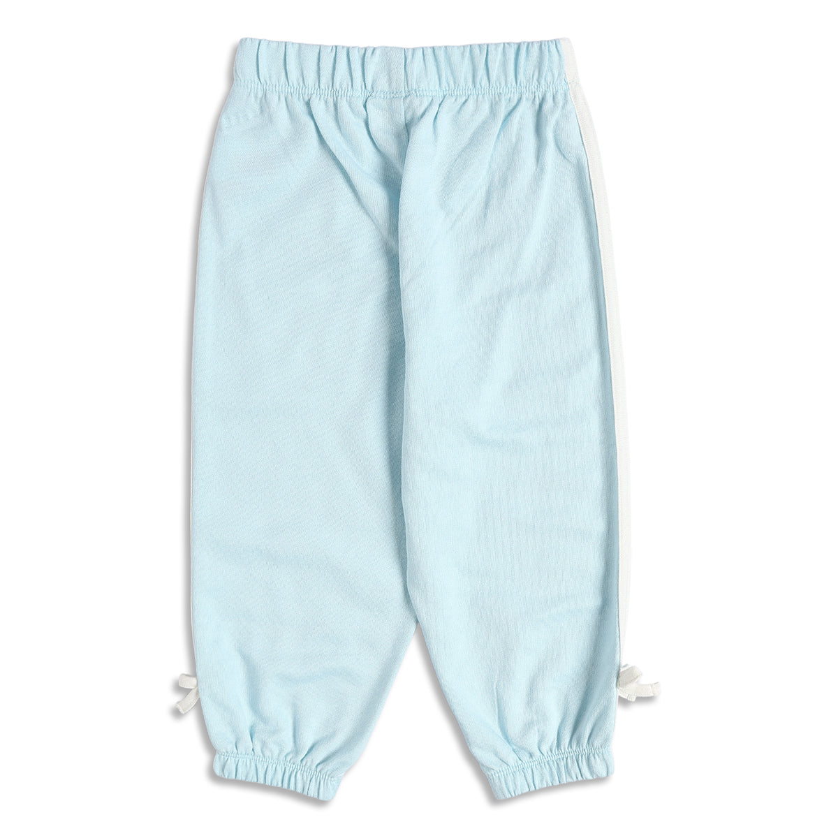 Baby Girls Sky Blue Cotton Jogger Regular Fit Casual Bottom Wear