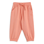 Baby Girls Peach Cotton Jogger Pants Regular Fit Casual Bottom Wear
