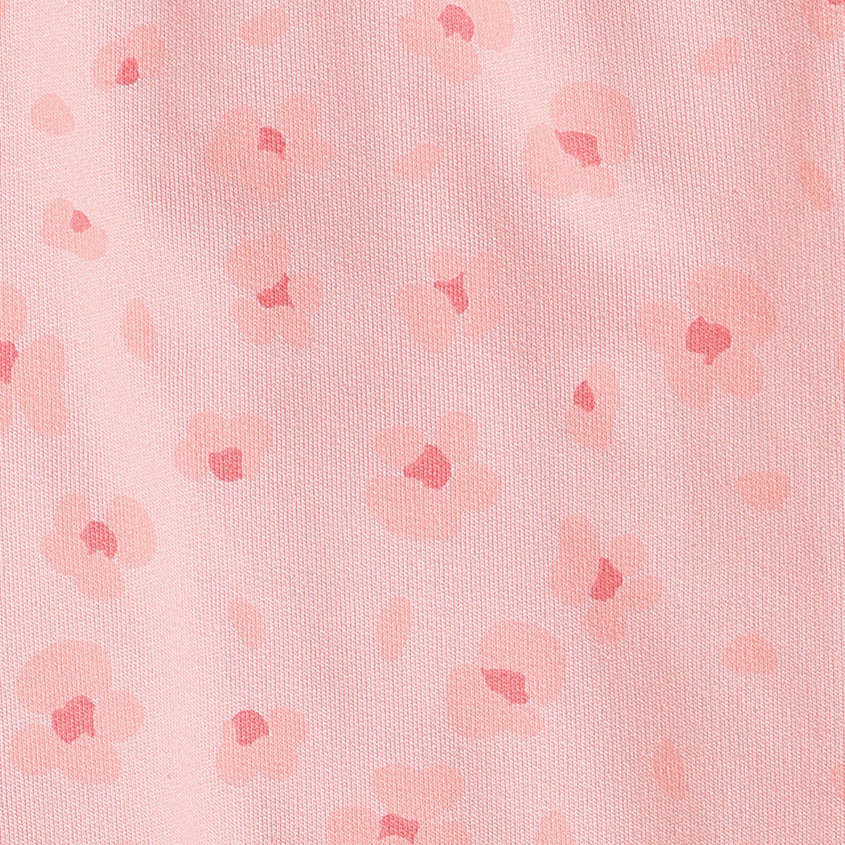 Baby Girls Pink Printed Cotton Jogger Pants Regular Fit Casual Bottom Wear