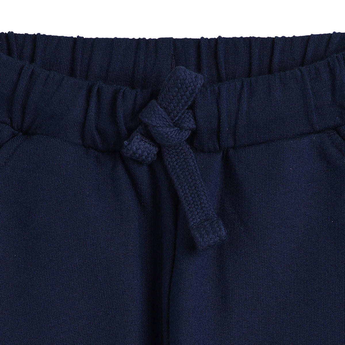 Baby Girls Navy Blue Cotton Jogger Regular Fit Casual Bottom Wear