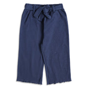 Baby Girls Navy Blue Cotton Knit Bottom Regular Fit.