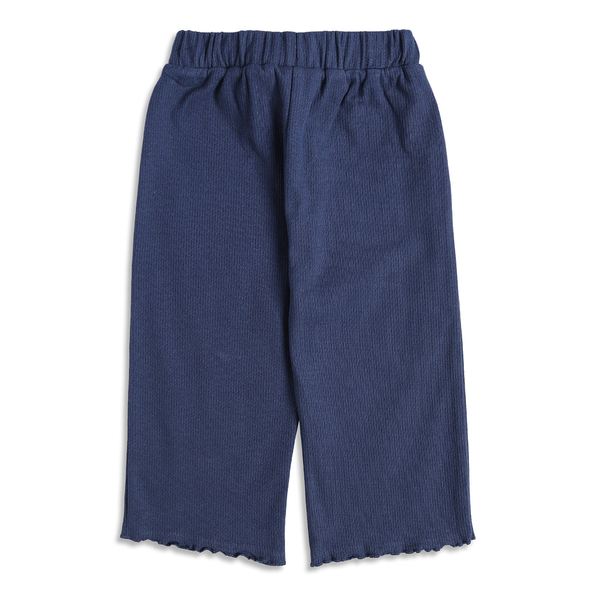 Baby Girls Navy Blue Cotton Knit Bottom Regular Fit.