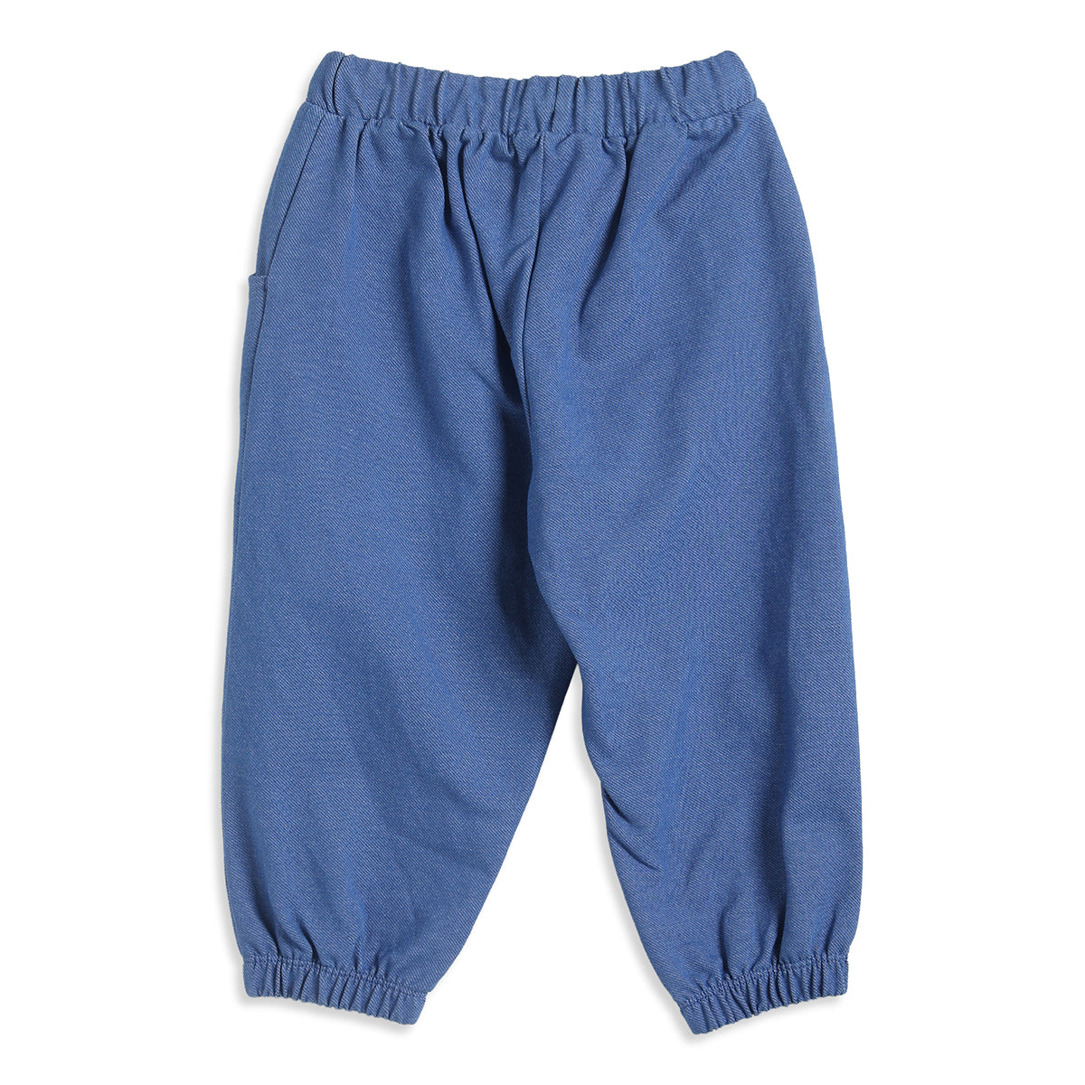 Baby Girls Blue Cotton Knit Bottom Regular Fit Casual Bottom Wear