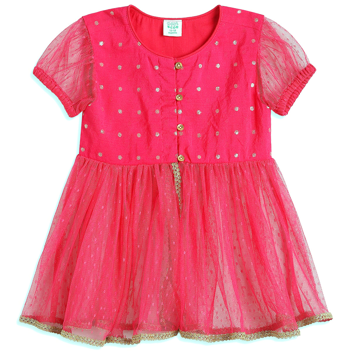 Baby Girls Pink Woven Kurti Palazzo and Dupatta Set Regular Fit Festive Kids Ethnic Wear