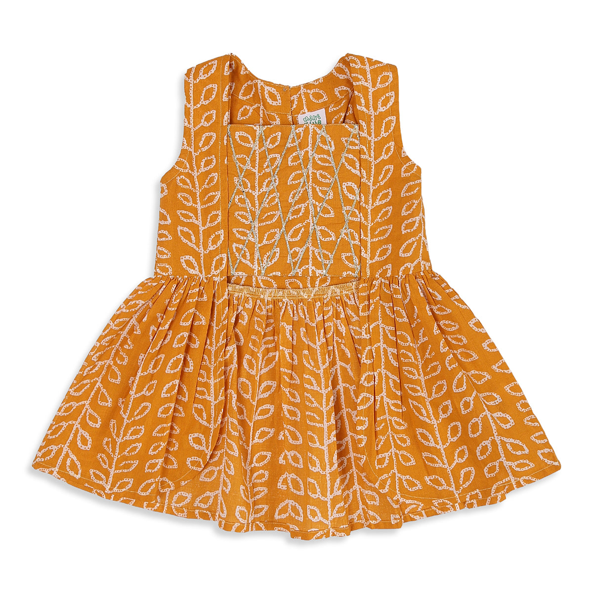 Baby Girls Mustard Yellow Kurti and Palazzo Set Festive Ethnic Wear