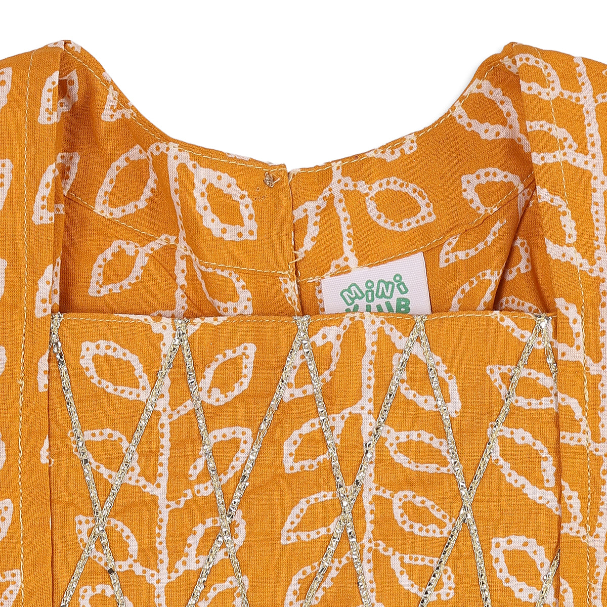Baby Girls Mustard Yellow Kurti and Palazzo Set Festive Ethnic Wear