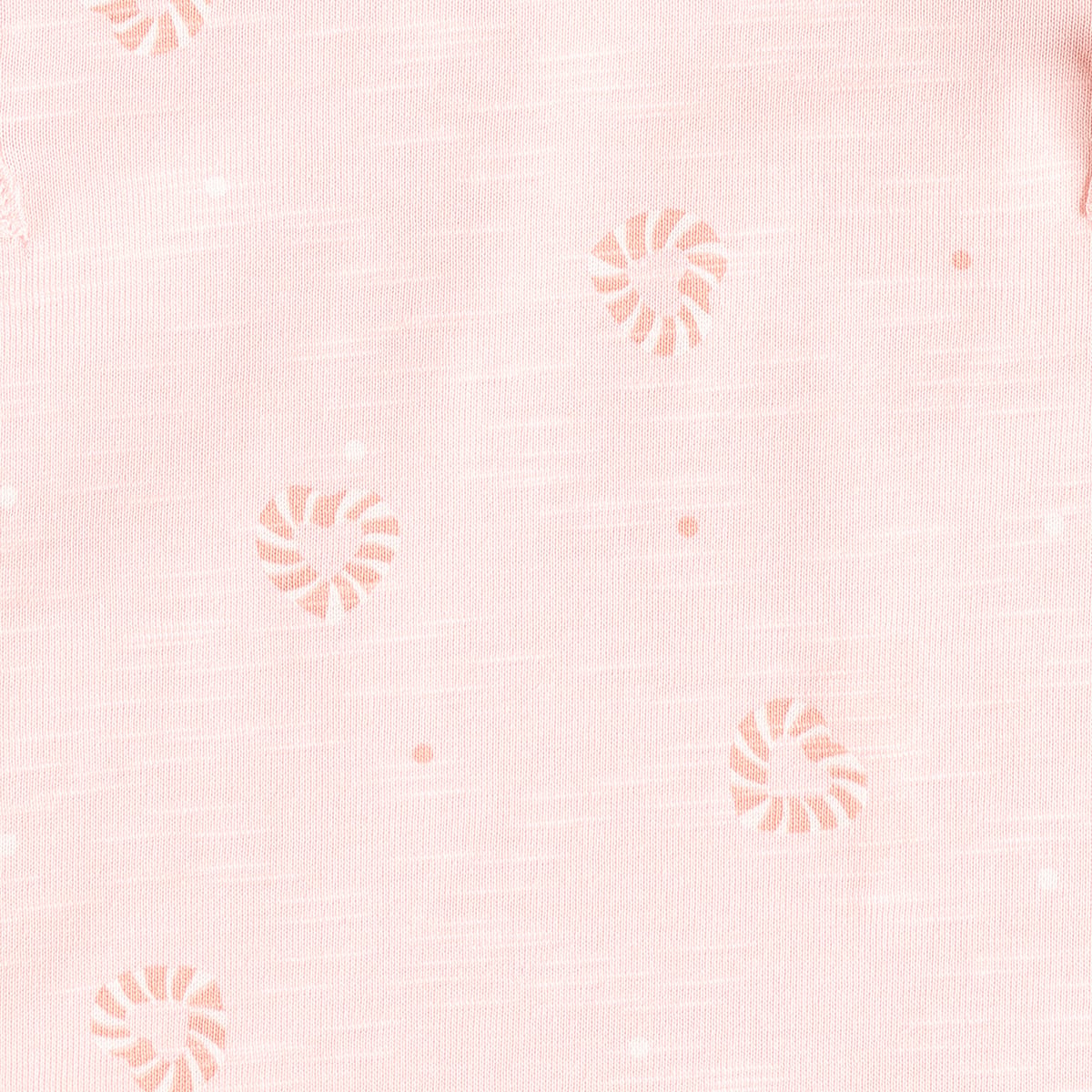 Baby Girls Pink Cotton Abstract Printed Ruffle Top  Regular Fit Casual Wear