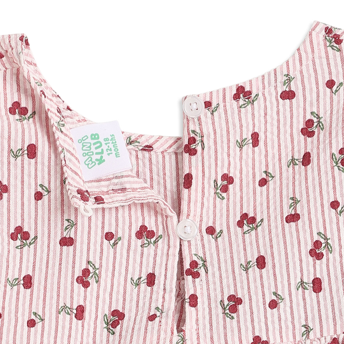 Baby Girls Pink Cotton Floral Peplum Top Regular Fit Casual Wear