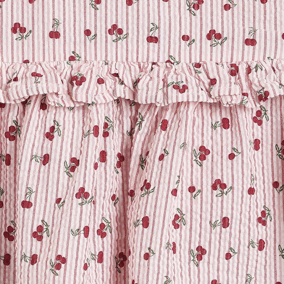 Baby Girls Pink Cotton Floral Peplum Top Regular Fit Casual Wear