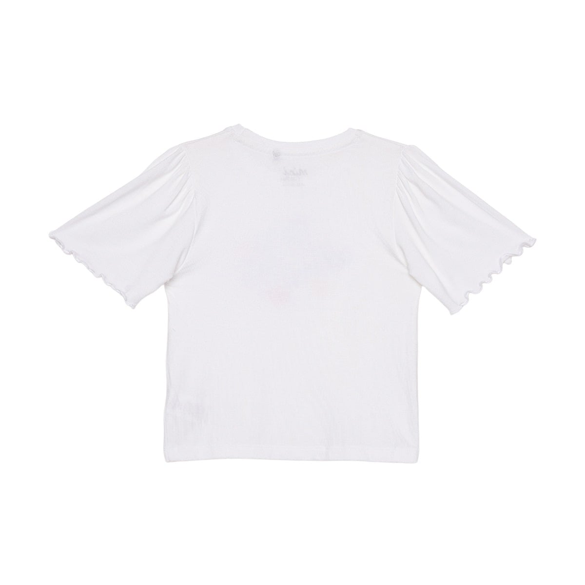 Baby Girls White Cotton Bird Embroidered Knit Top Regular Fit Casual Wear