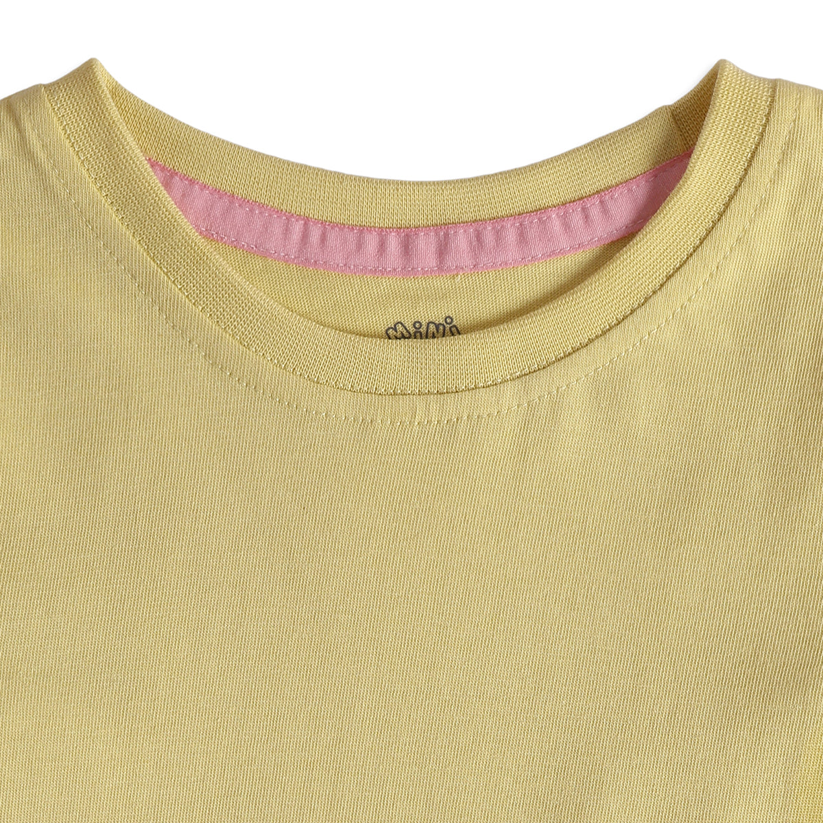 Baby Girls Pink Yellow Cotton Pinny Set Regular Fit Casual Wear
