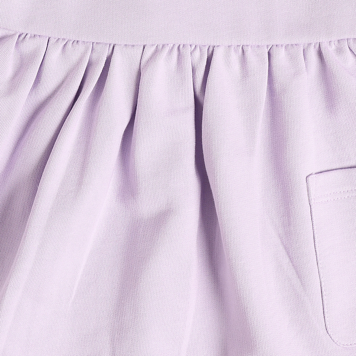 Baby Girls Lavender and Cream Cotton T-Shirt and Pinafore Dress Set Regular Fit Casual Wear