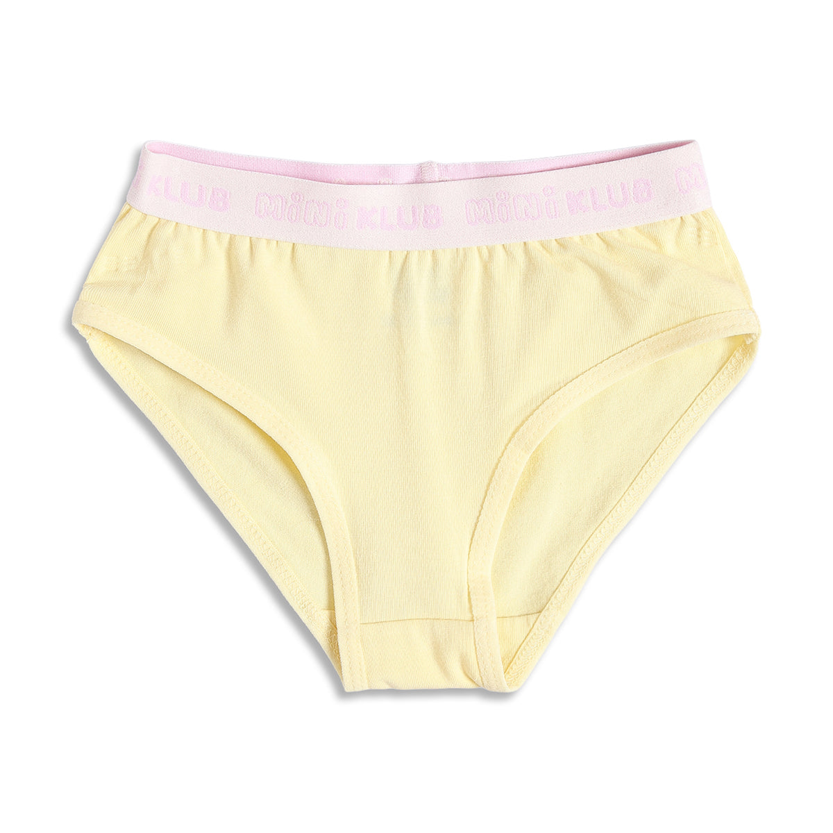 Baby Girls Solid Briefs Pack of 2, Mint Green and Yellow