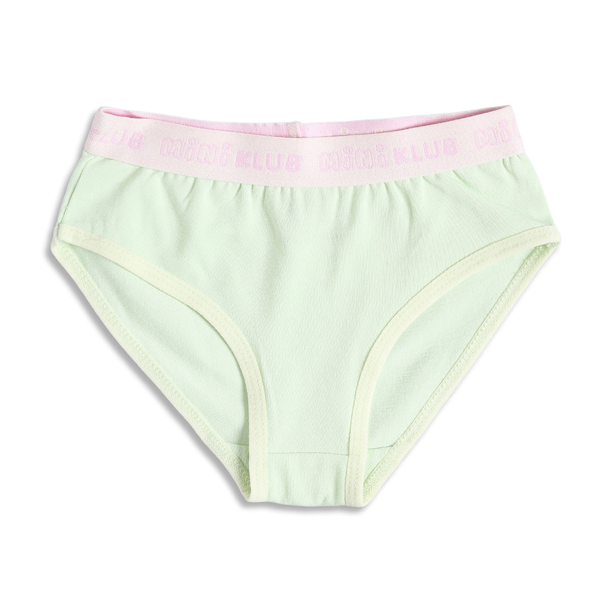 Baby Girls Solid Briefs Pack of 2, Mint Green and Yellow