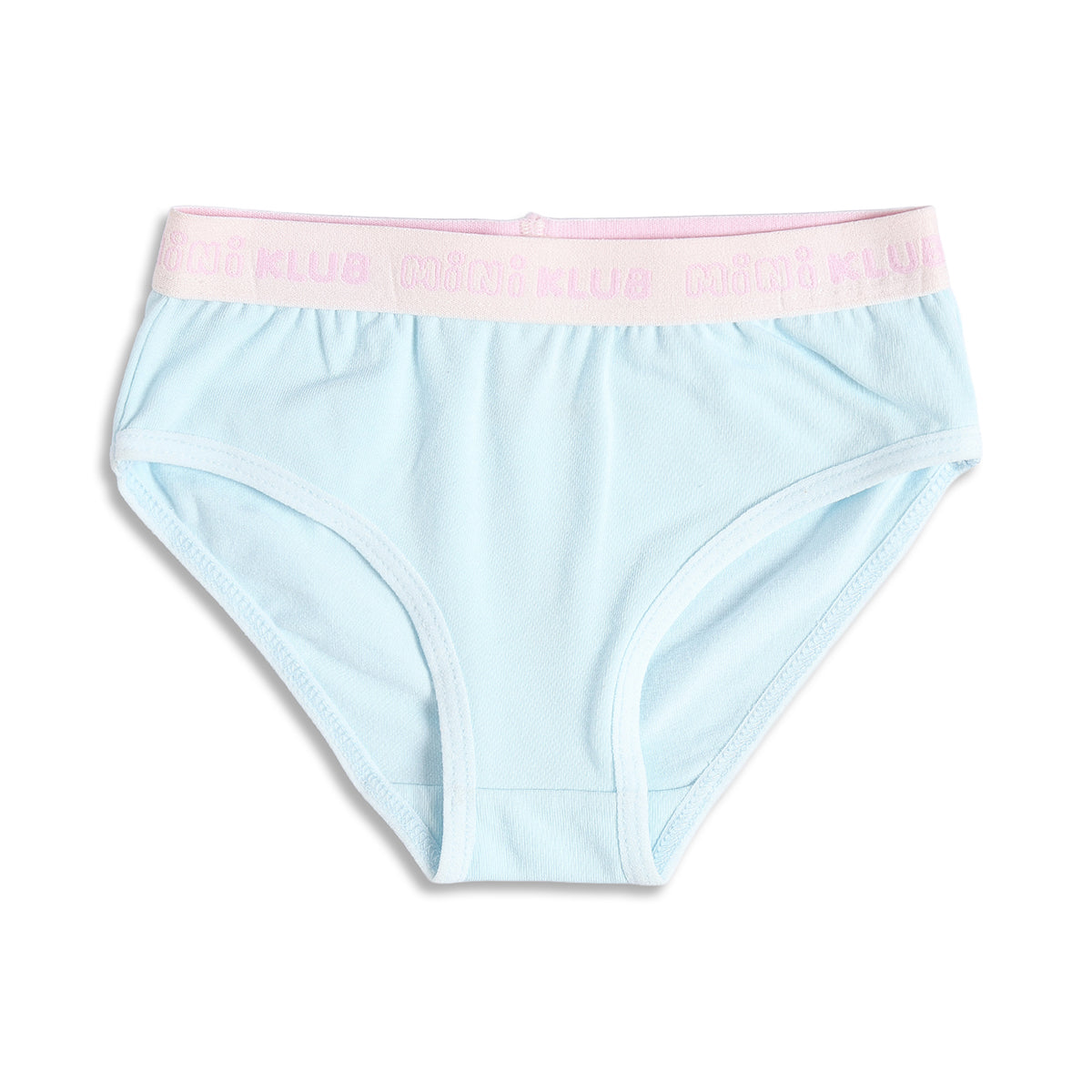 Baby Girls Printed and Solid Briefs Pack of 3, Pink Blue and Mint Green