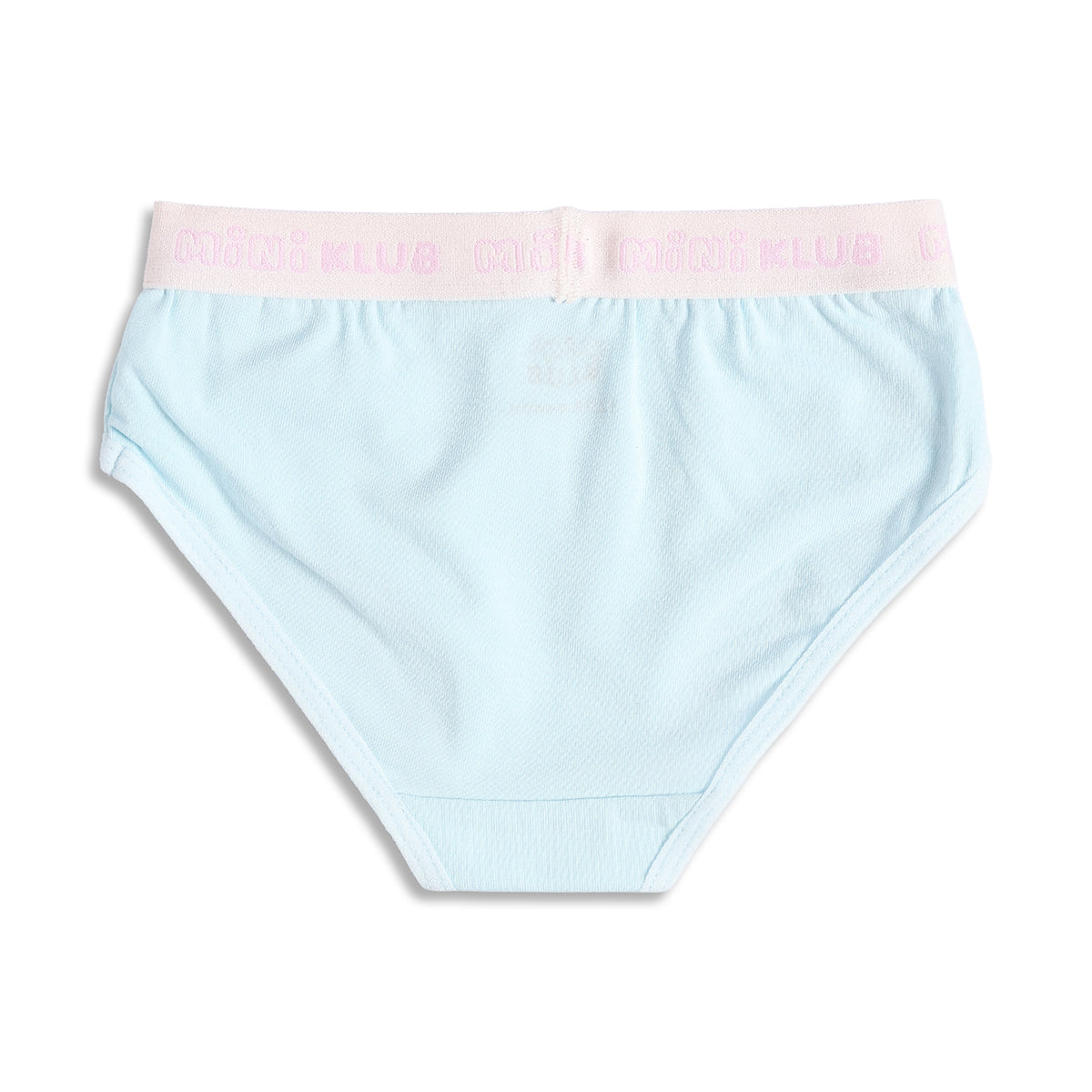 Baby Girls Printed and Solid Briefs Pack of 3, Pink Blue and Mint Green