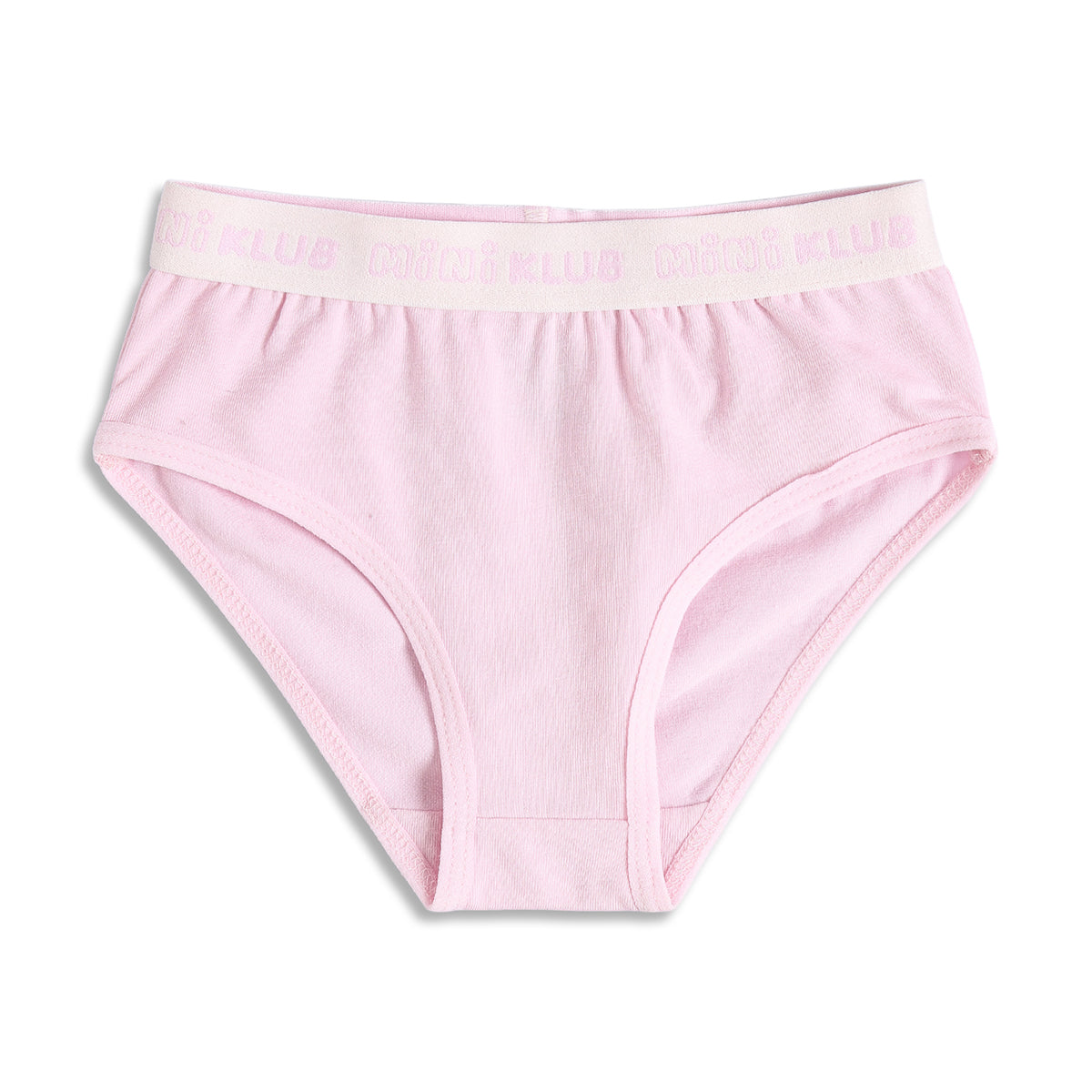 Baby Girls Printed and Solid Briefs Pack of 3, Pink Blue and Mint Green