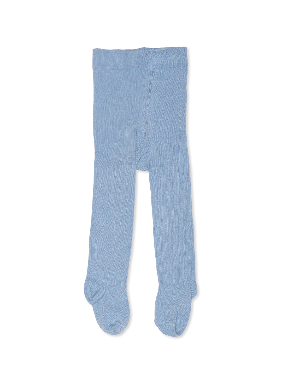 Baby Girls Navy Blue Denim Floral Embroidered Skirt With Blue Stockings Regular Fit Casual Wear