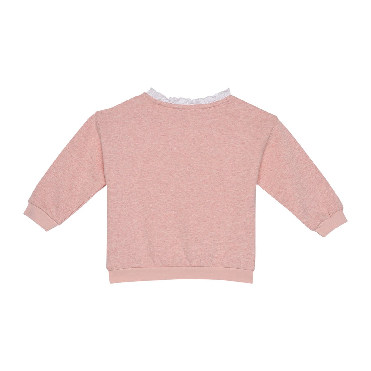 Baby Girls Pink Cotton Blend Swan Print Sweatshirt Regular Fit Casual Wear