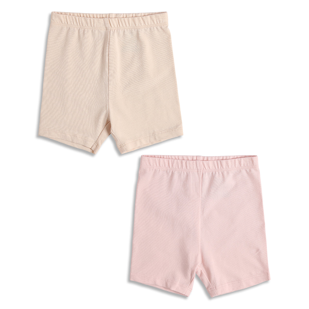 Baby Girls Solid Trunks Pack of 2, Peach and Light Pink