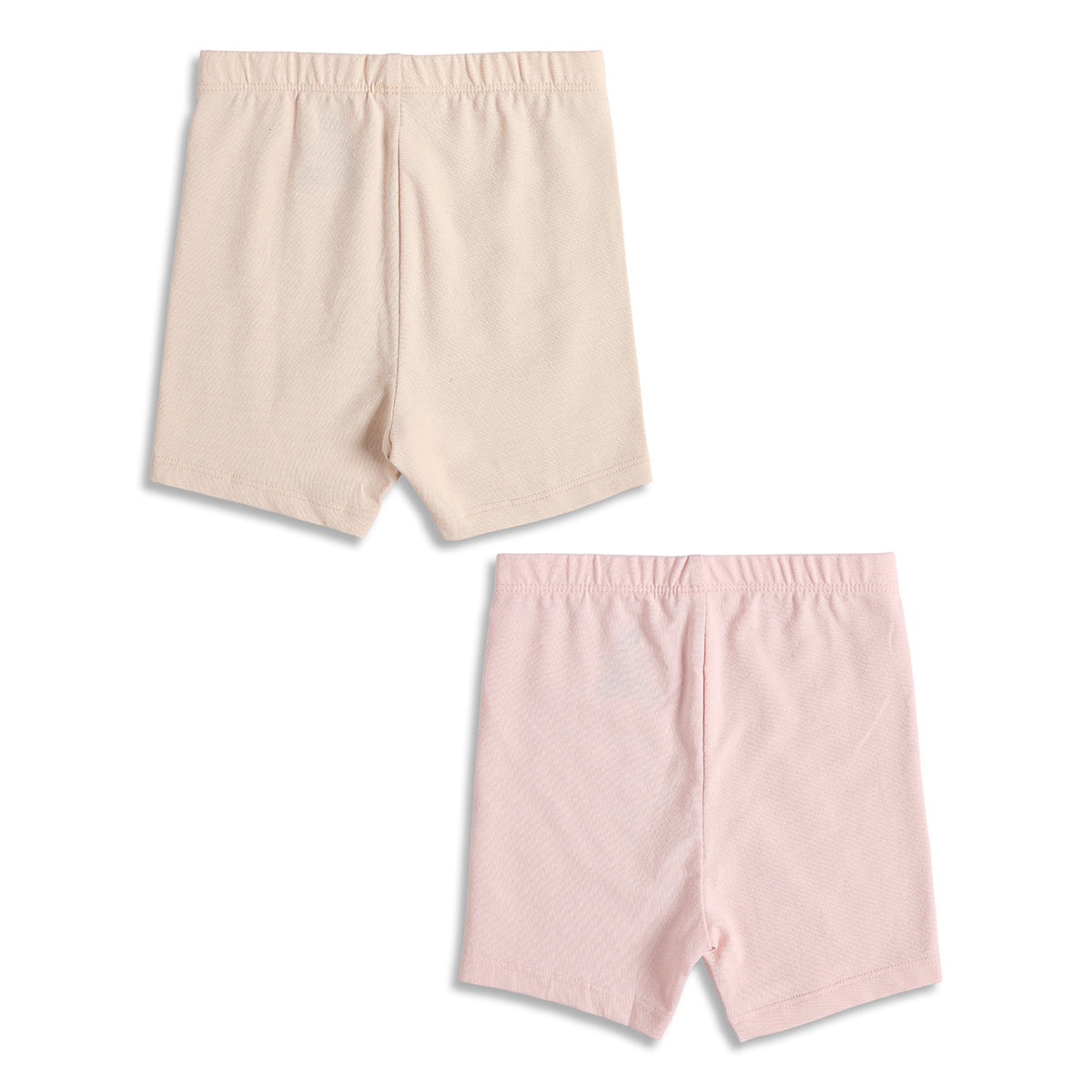 Baby Girls Solid Trunks Pack of 2, Peach and Light Pink