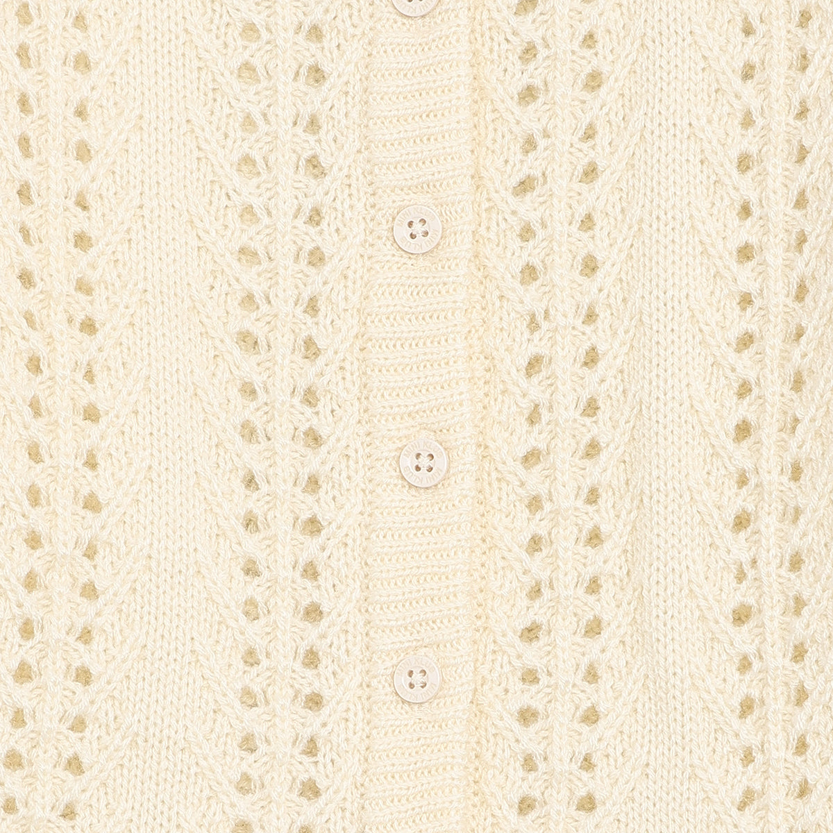 Baby Girls Cream Knit Sweater Regular Fit