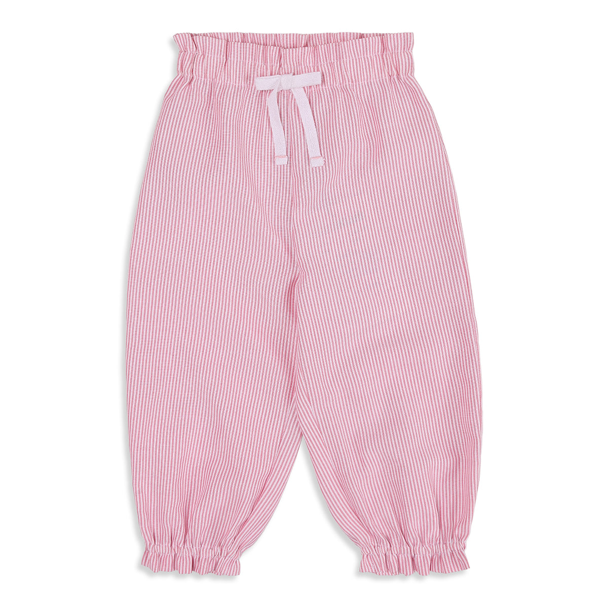 Baby Girls Cream and Pink Top and Pants Set Regular Fit Casual Wear