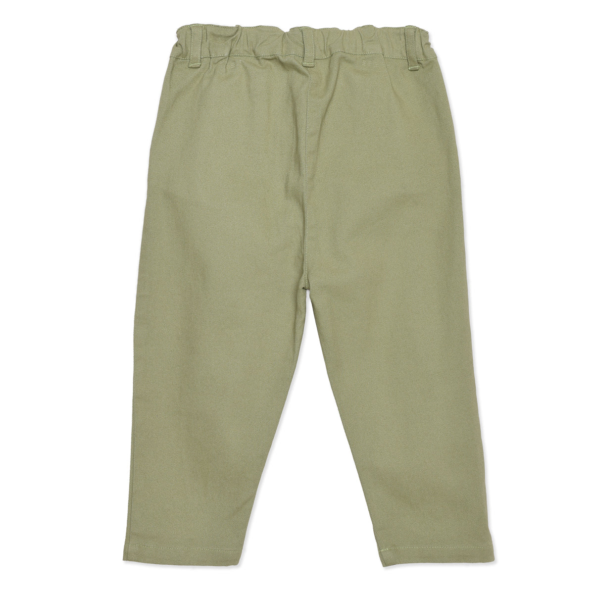 Baby Girls Sage Green Cotton Shirt and Pant Set Regular Fit Casual Wear