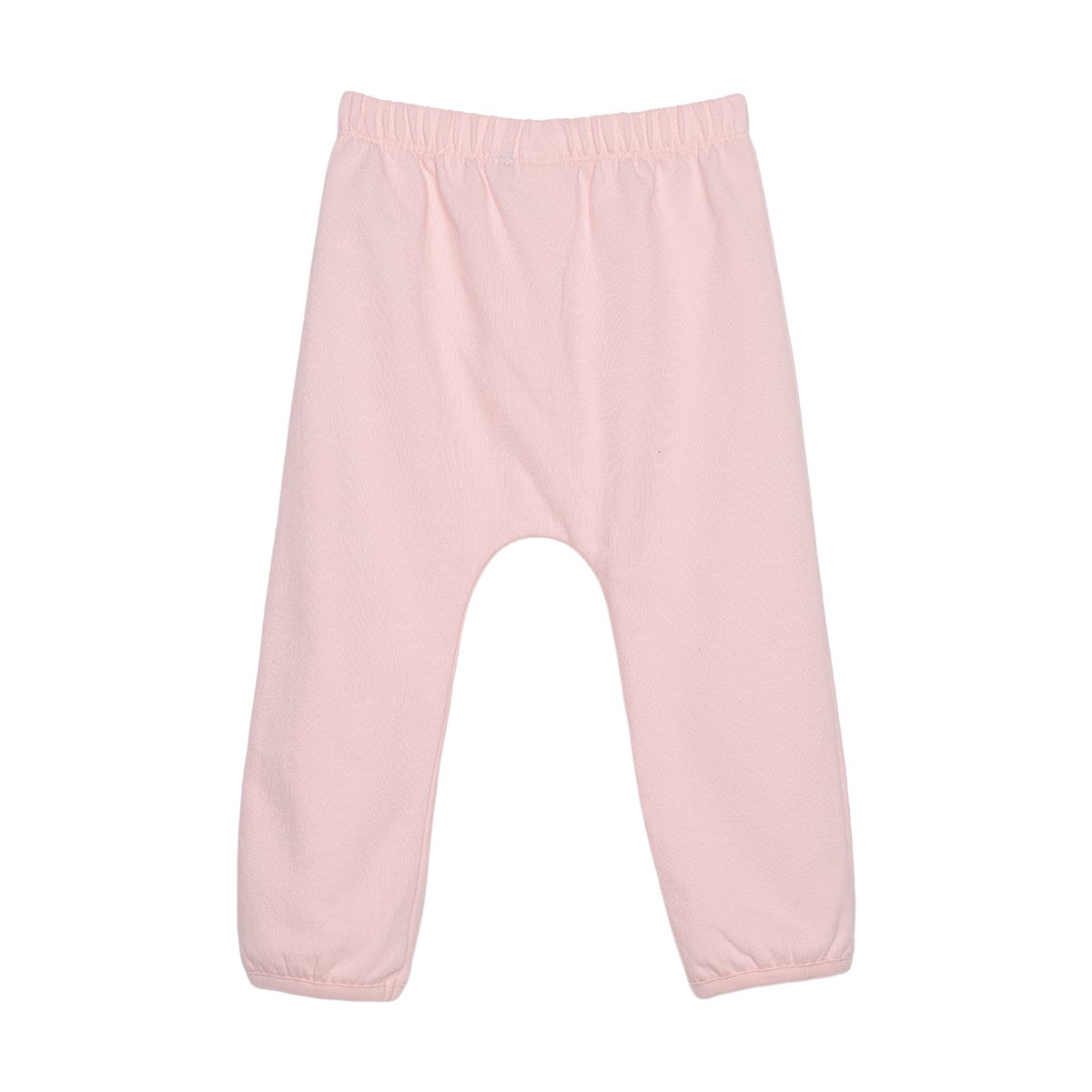 Baby Girls Pink Cotton Blend Dove Heart Printed Top And Knit Bottom Set Regular Fit Casual Wear