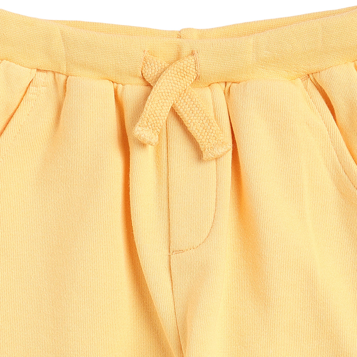 Baby Boy Yellow Cotton Jogger Pant