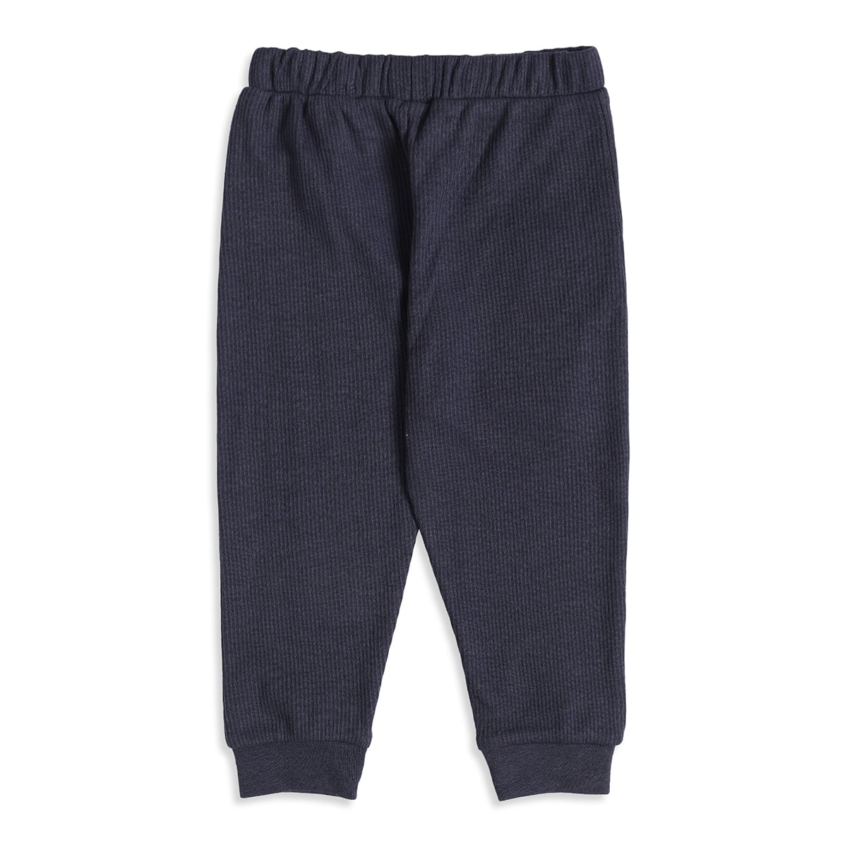 Baby Unisex Red and Navy Blue Cotton Blend Ribbed Jogger Pants Pack of 2 Regular Fit Casual Wear