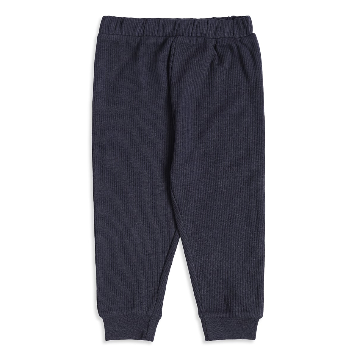 Baby Unisex Red and Navy Blue Cotton Blend Ribbed Jogger Pants Pack of 2 Regular Fit Casual Wear