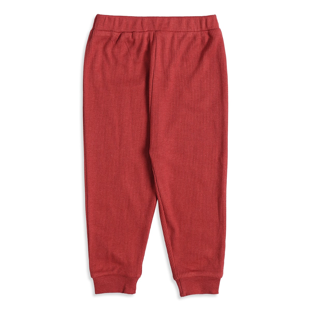 Baby Unisex Red and Navy Blue Cotton Blend Ribbed Jogger Pants Pack of 2 Regular Fit Casual Wear