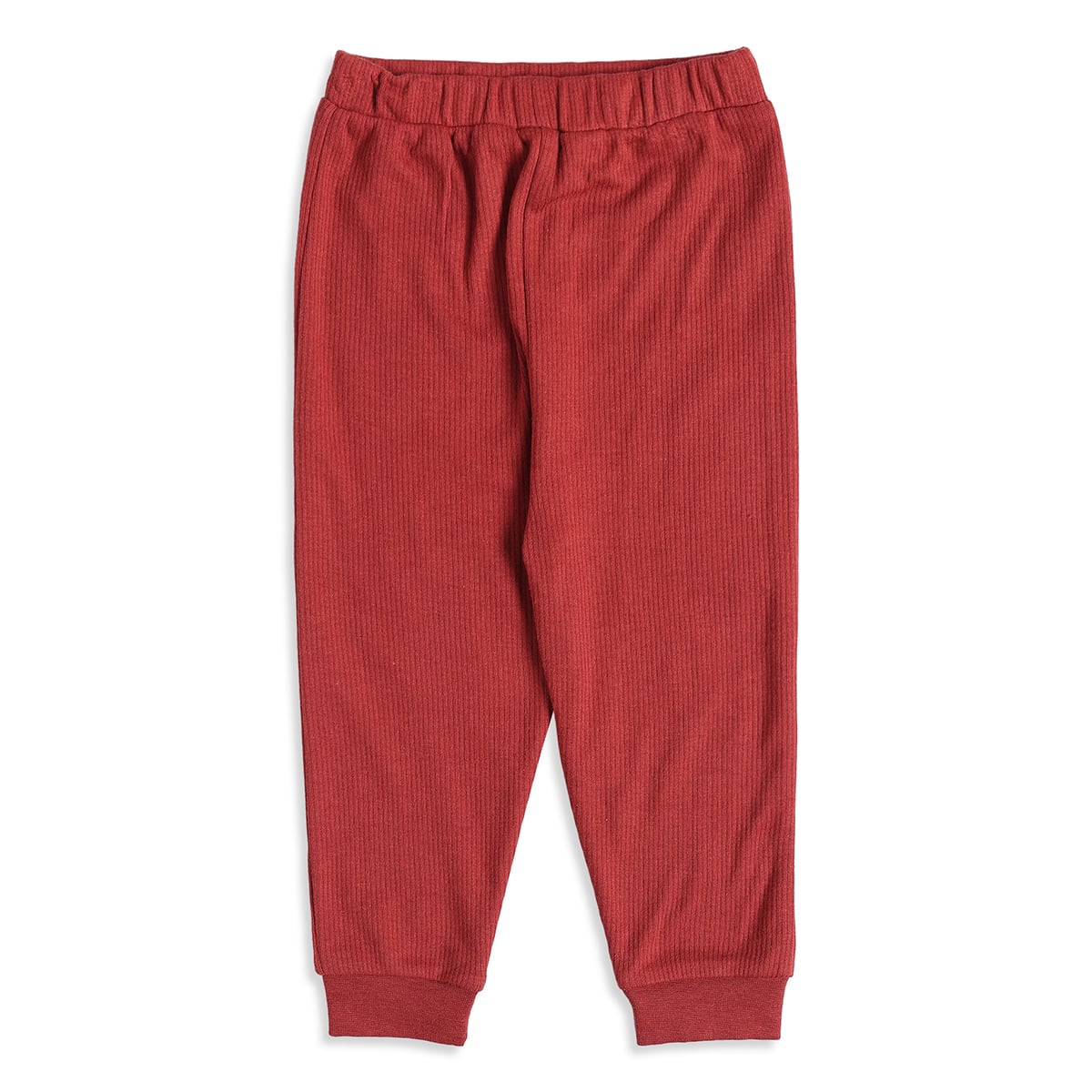 Baby Unisex Red and Navy Blue Cotton Blend Ribbed Jogger Pants Pack of 2 Regular Fit Casual Wear