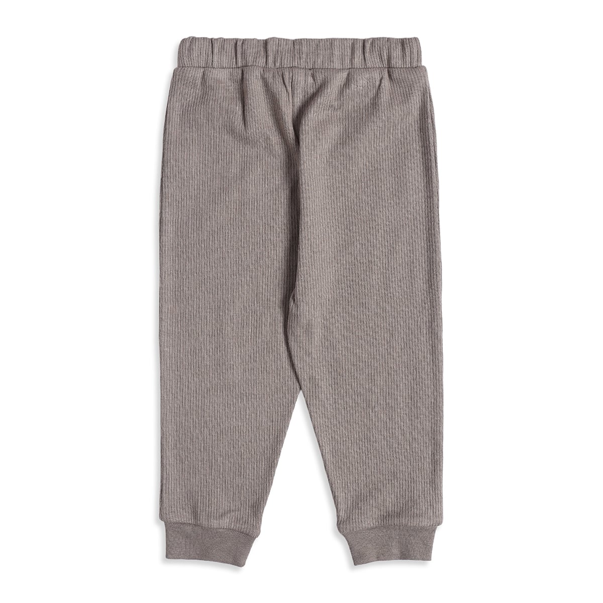 Baby Unisex Yellow and Grey Cotton Blend Ribbed Jogger Pants Pack of 2 Regular Fit Casual Wear