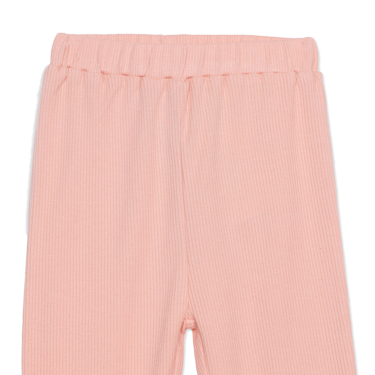Baby Unisex Peach and Off-White Cotton Jogger Pants Pack of 2 Regular Fit Casual Kids Pants