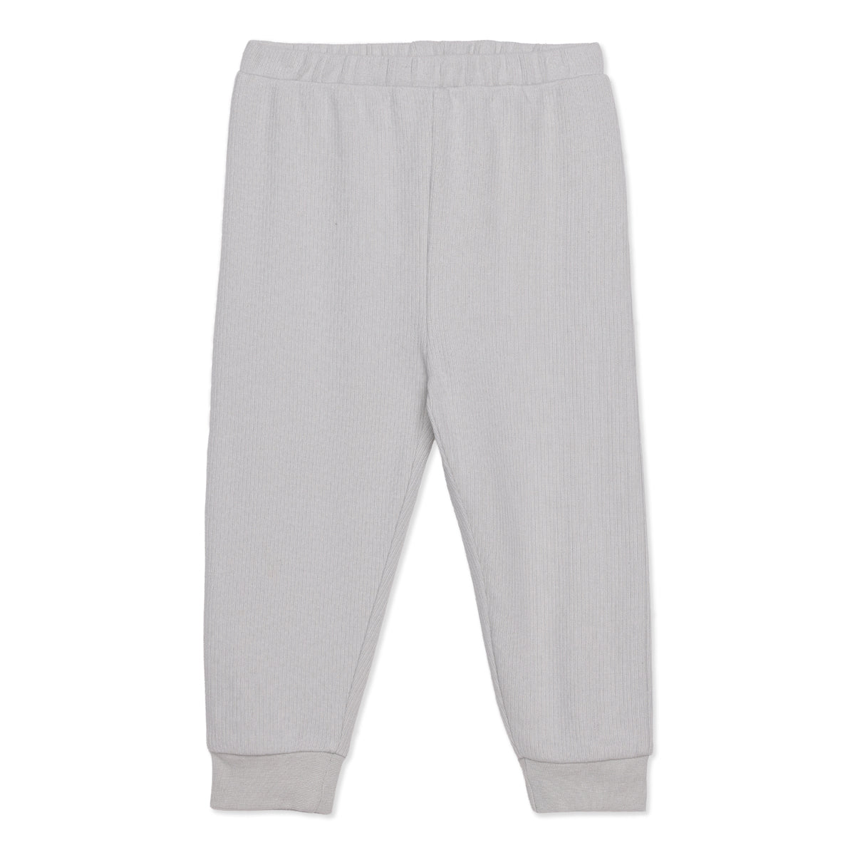 Baby Unisex Grey and Mint Green Cotton Jogger Pants Pack of 2 Regular Fit Casual Kids Bottoms