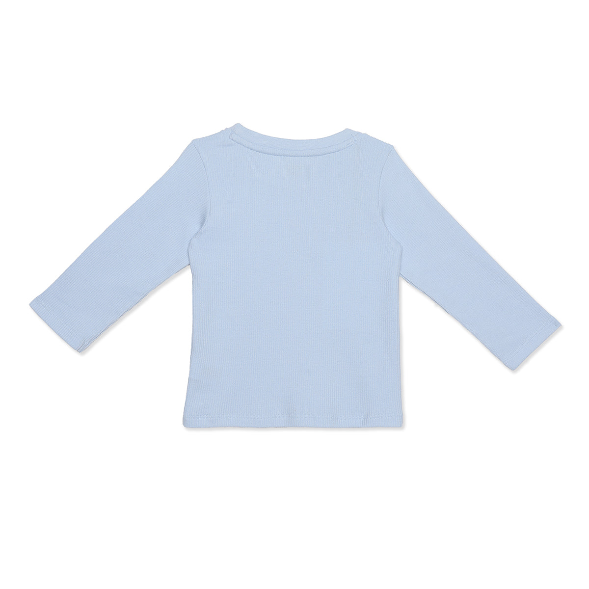Baby Boys Light Blue Cotton Dinosaur Print Top and Bottom Set Regular Fit Casual Kidswear