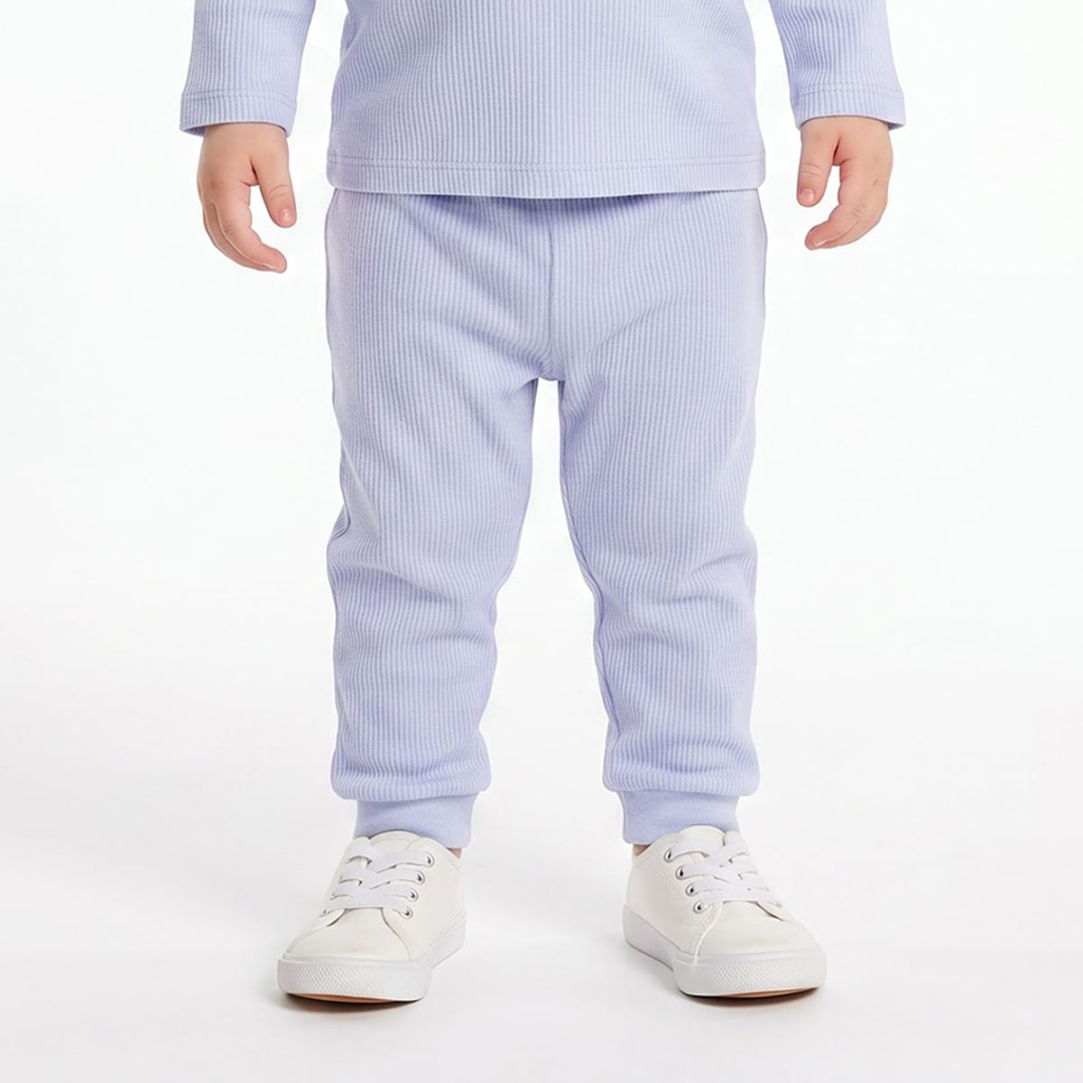 Baby Unisex Light Blue Cotton Blend Penguin Printed Top and Jogger Pants Set Pack of 2 Regular Fit Casual Wear