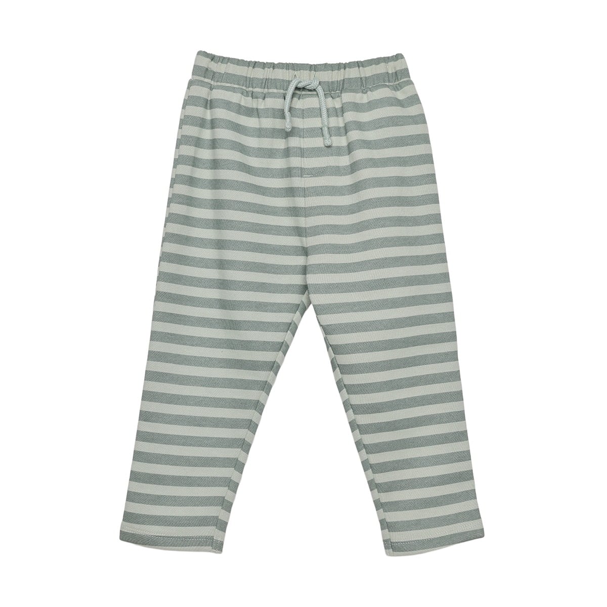 Baby Unisex Sage Green And Cream Cotton Blend Farm Friends Embroidered Top And Bottom Set Regular Fit Casual Wear
