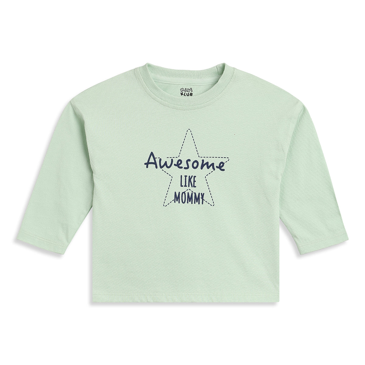 Baby Boy Mint Green Cotton Graphic Print T-Shirt Regular Fit Casual Wear