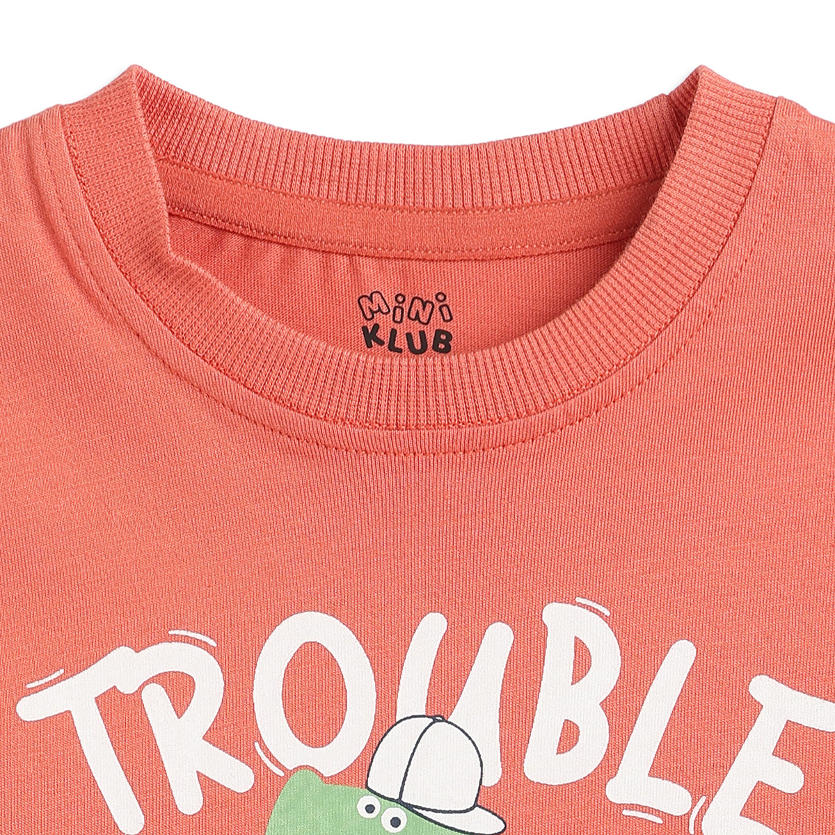 Baby Boys Coral Cotton Printed Full Sleeve T-Shirt Casual Everyday Wear