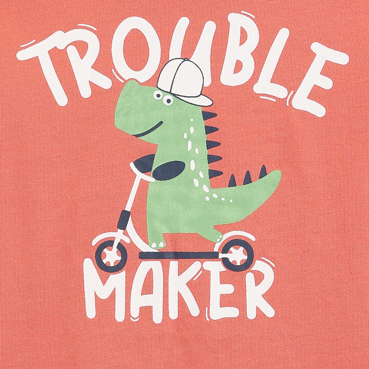 Baby Boys Coral Cotton Printed Full Sleeve T-Shirt Casual Everyday Wear