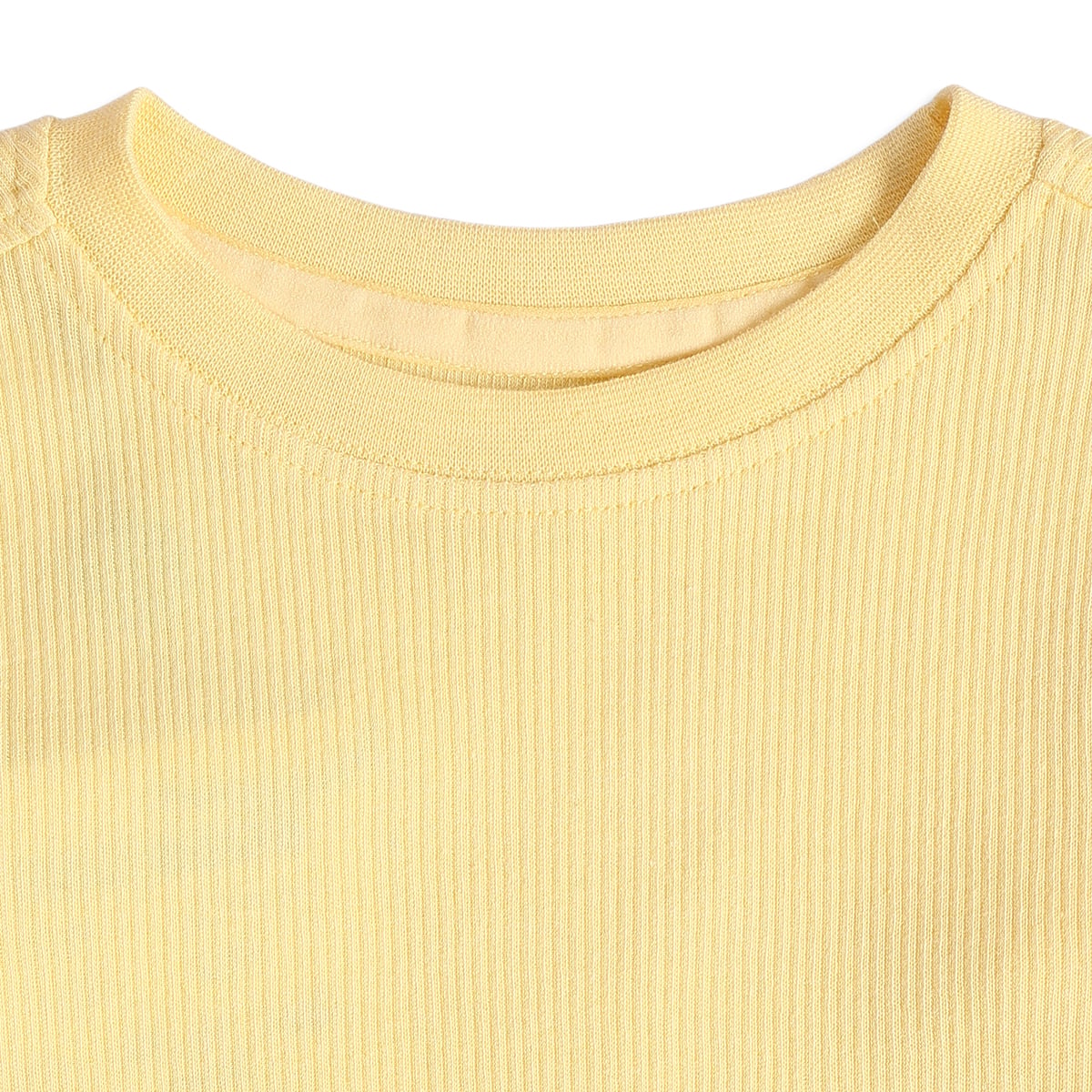 Baby Unisex Grey and Yellow Cotton Blend Ribbed T-Shirts Pack of 2 Full Sleeve Casual Wear