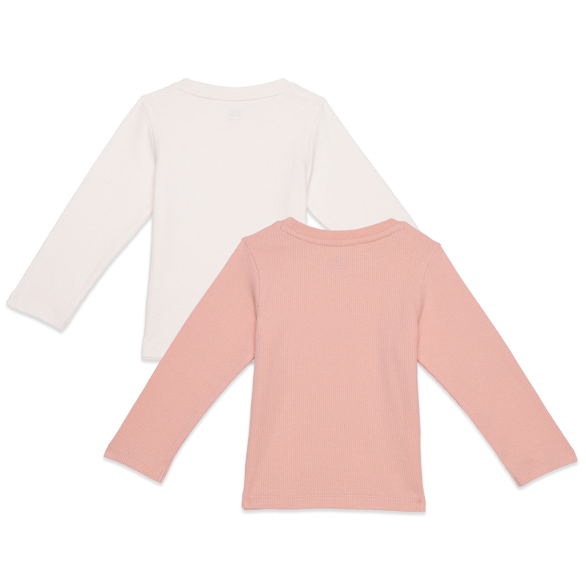 Baby Unisex Off White and Peach Cotton T-Shirts Pack of 2 Regular Fit Casual Kids T-Shirts
