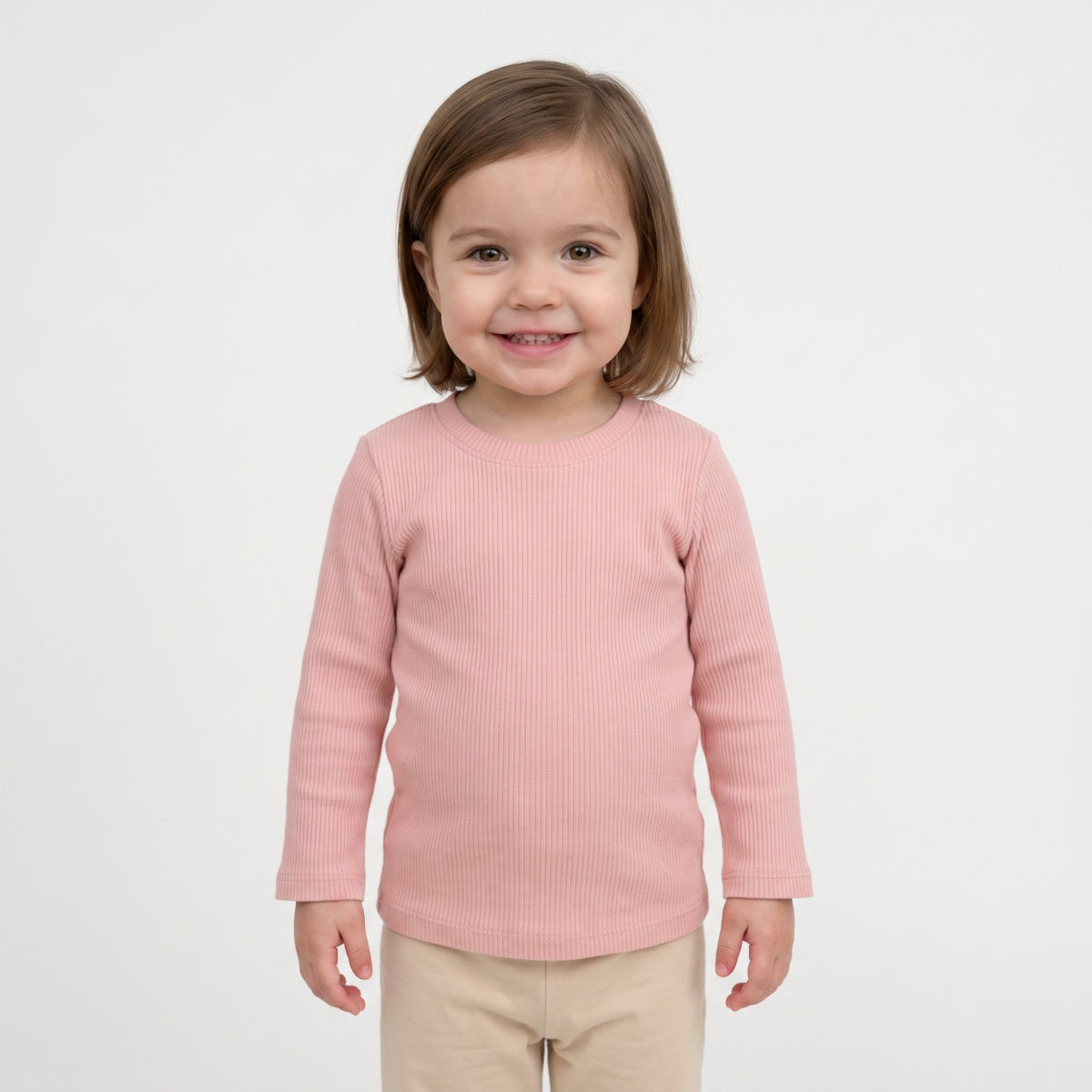 Baby Unisex Off White and Peach Cotton T-Shirts Pack of 2 Regular Fit Casual Kids T-Shirts