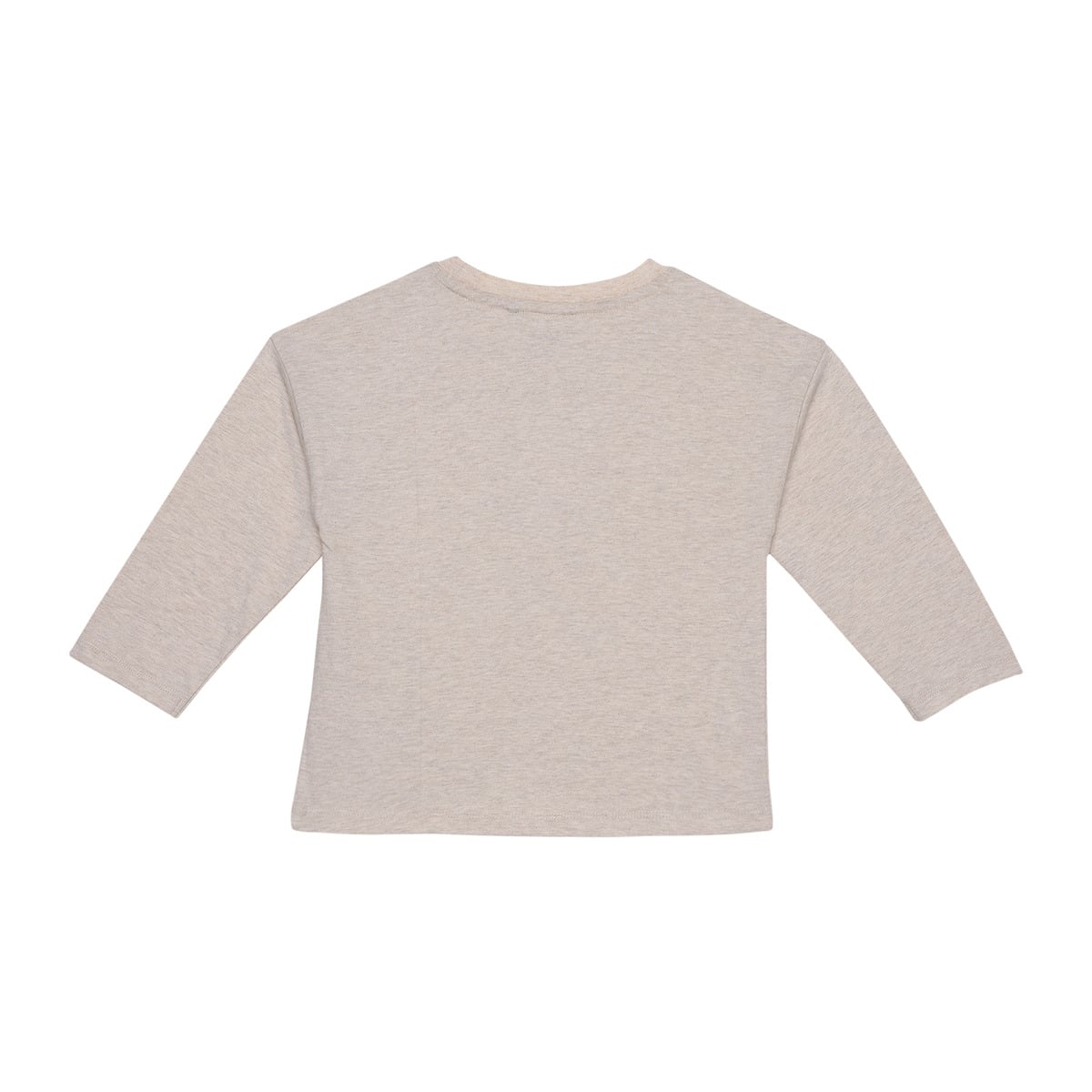 Baby Unisex Beige Cotton Blend Farm Animal Applique Full Sleeve T-Shirt Regular Fit Casual Wear