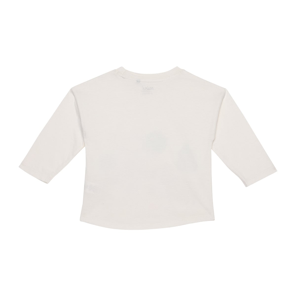 Baby Unisex Cream Cotton Blend Farm Animal Printed And Embroidered Full Sleeve T-Shirt Regular Fit Casual Wear